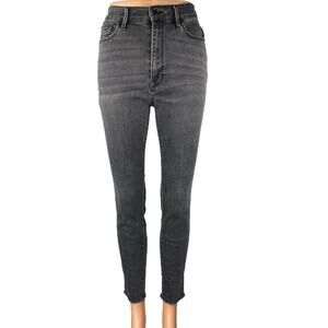 Pacsun Women's Black Super High Rise Jegging Raw Hem Skinny Denim Jeans Size 26